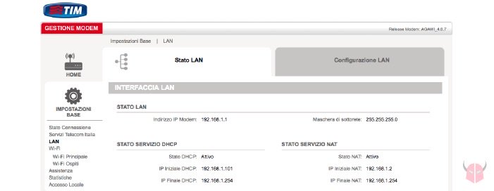 IP statico su router