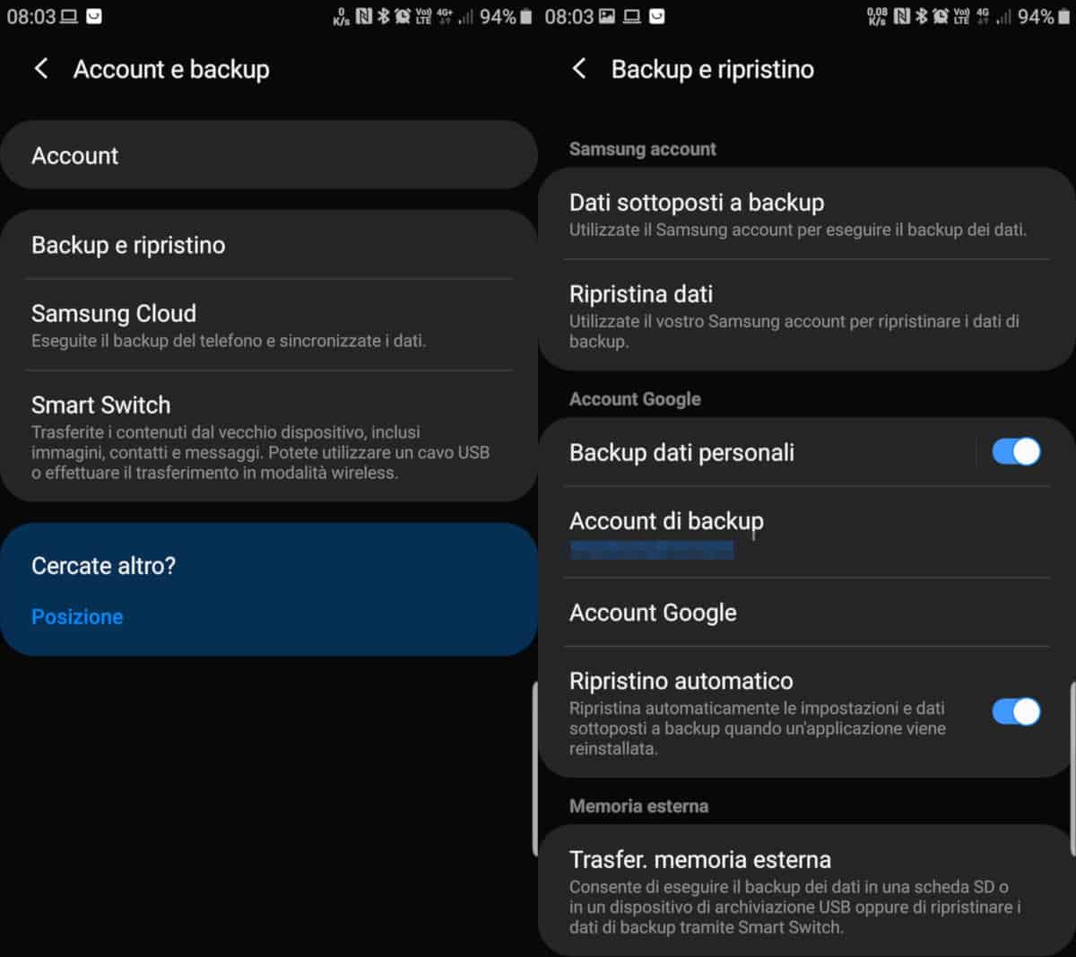 come fare il backup su Android impostazioni backup completo su Google Drive