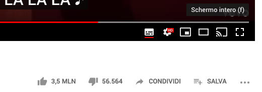 come mettere il browser full screen YouTube
