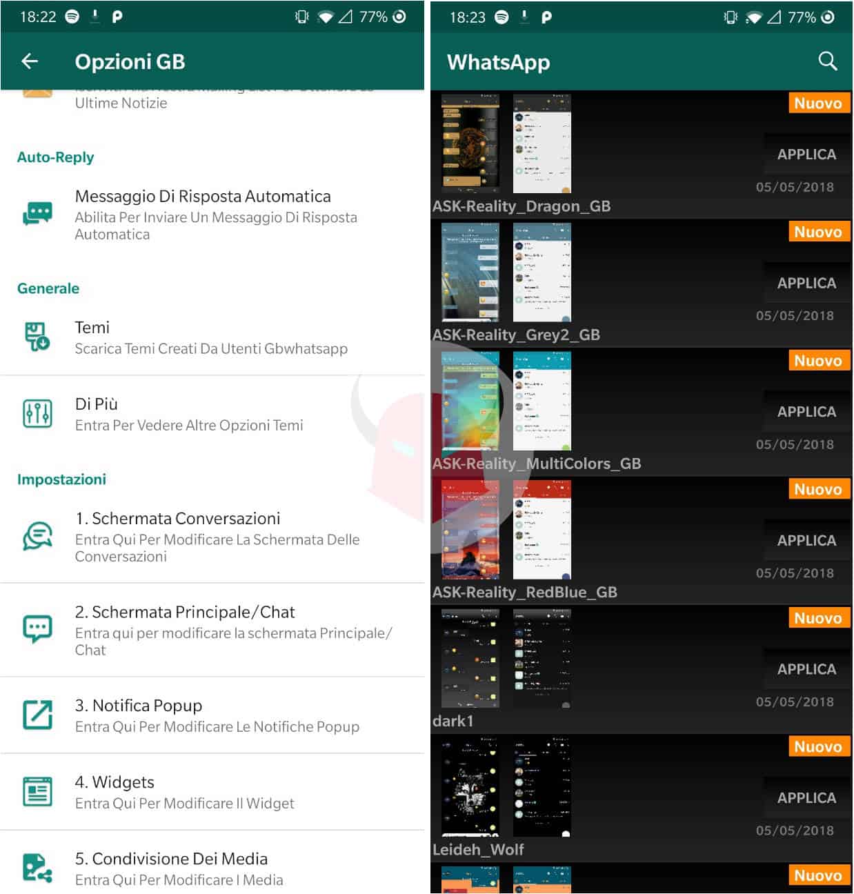 come cambiare la suoneria su WhatsApp mod GBWhatsApp