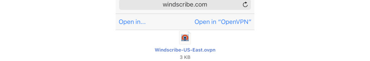 come navigare in anonimo iOS app Windscribe