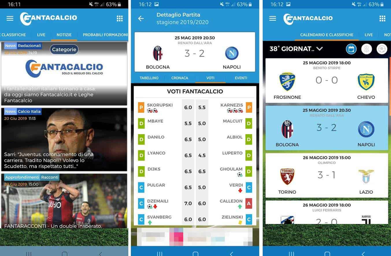 app per il Fantacalcio denominata Fantacalcio