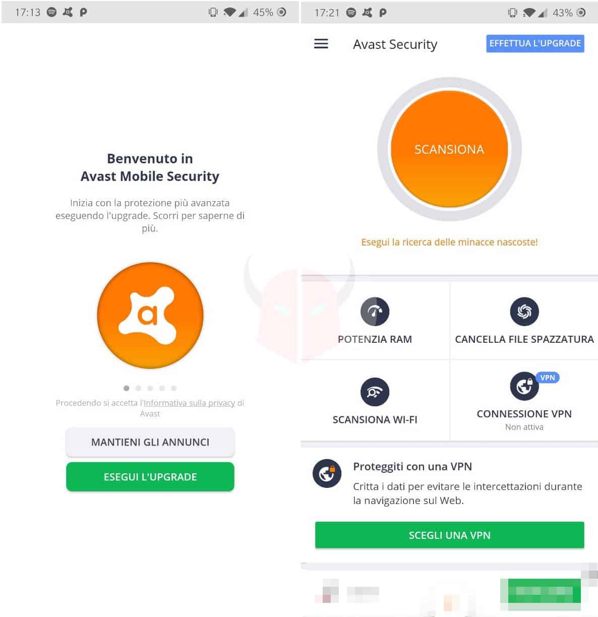 miglior antivirus Android gratis Avast