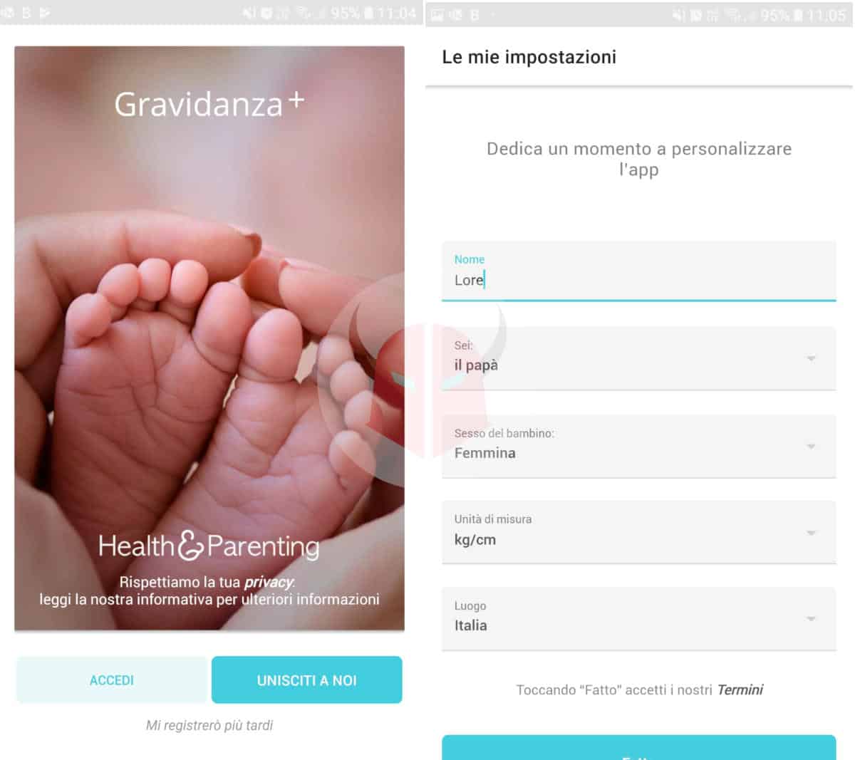 app gravidanza Android Gravidanza Plus