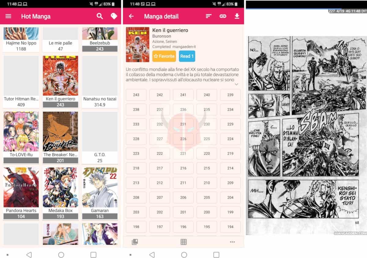 app per manga in italiano