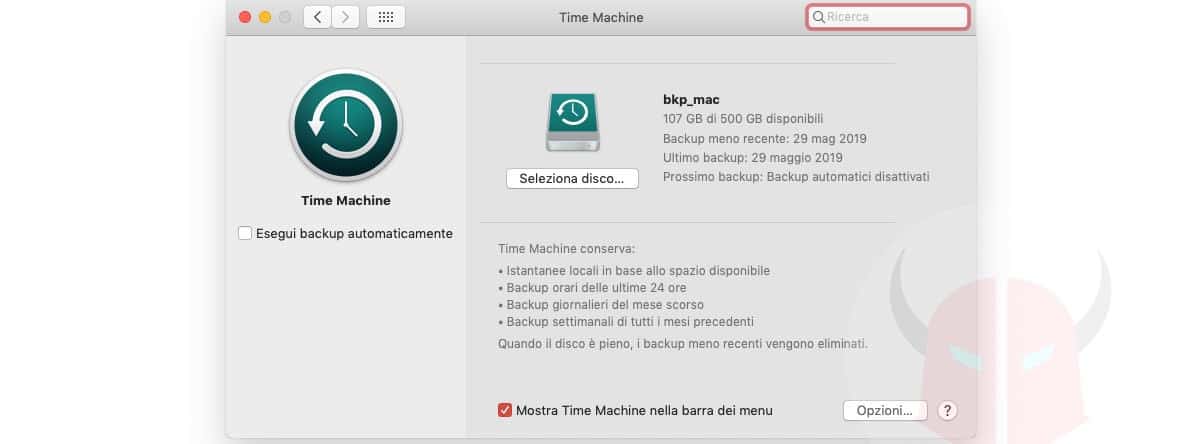 come aggiornare driver scheda video AMD esempio Time Machine