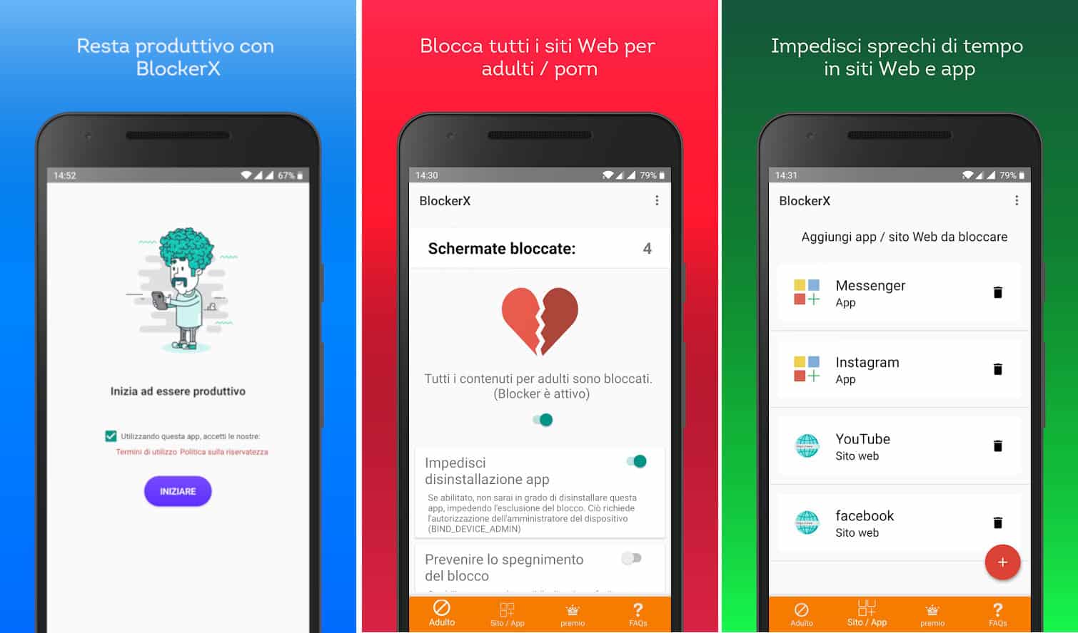 come mettere la password su Android BlockerX