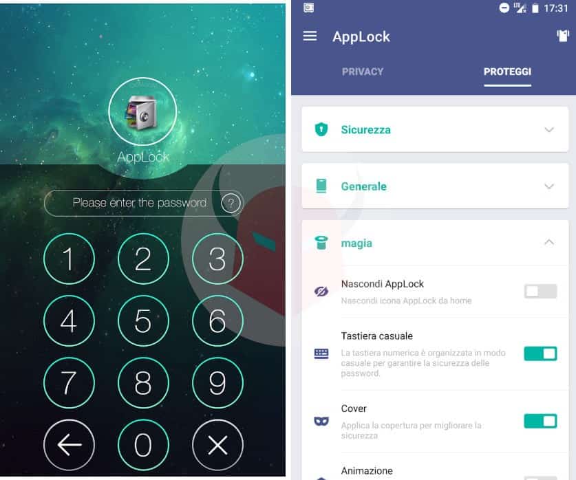 come mettere la password su Android app locker Serratura