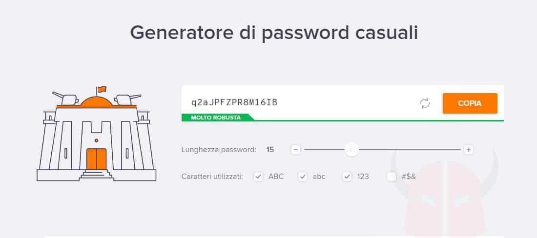 come mettere la password su Android generatore di password Avast