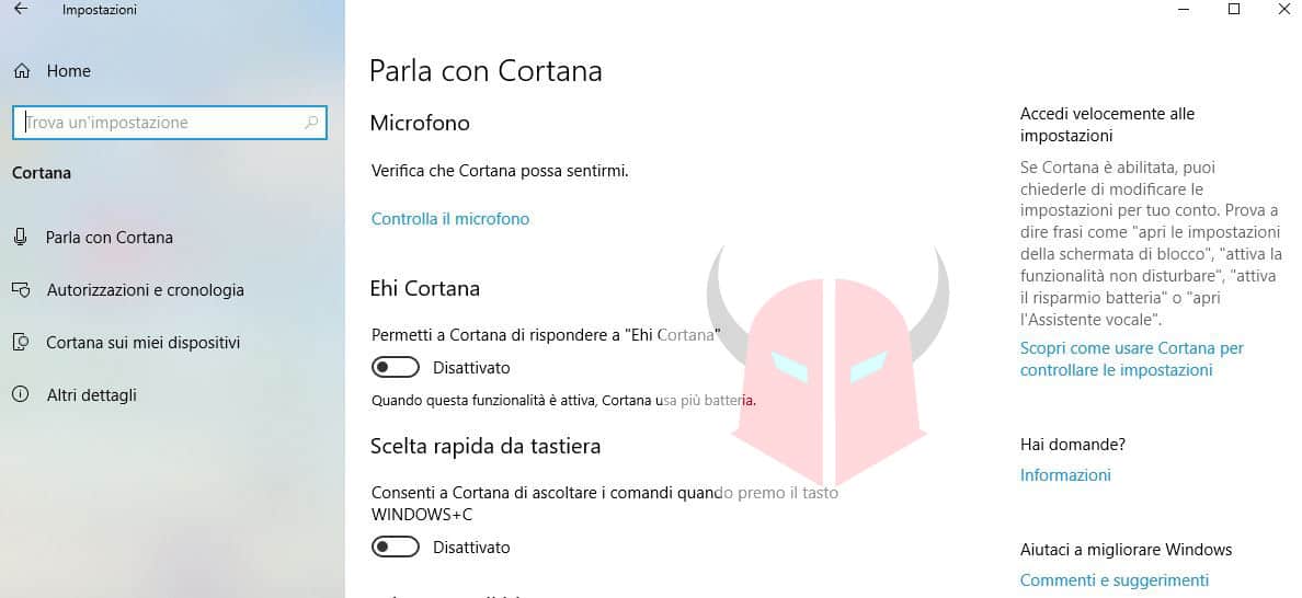 come riconoscere il titolo canzone attivazione Ehi Cortana