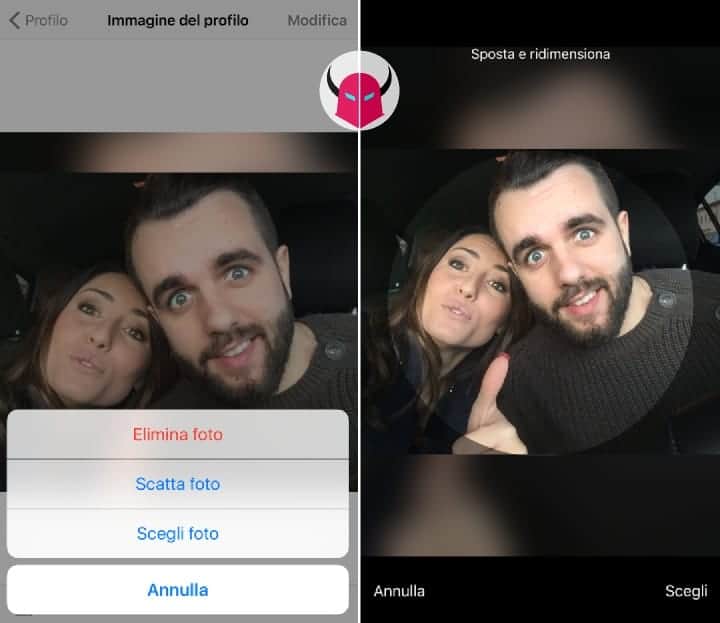 come cambiare immagine contatti WhatsApp propria foto