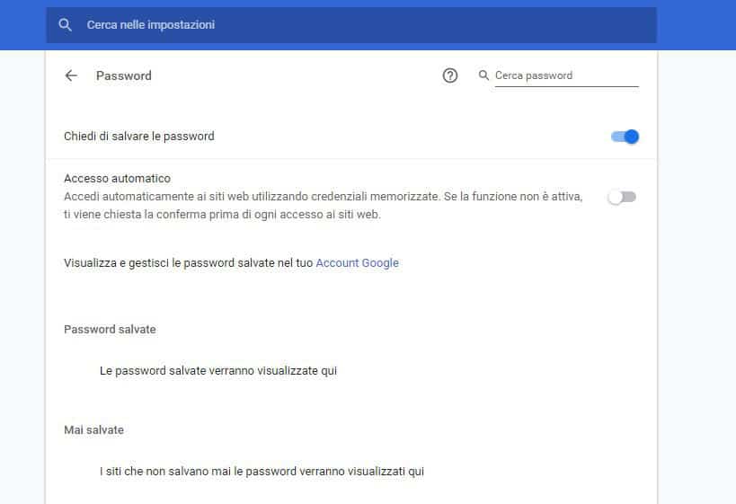 come recuperare le password da Chrome PC o Mac