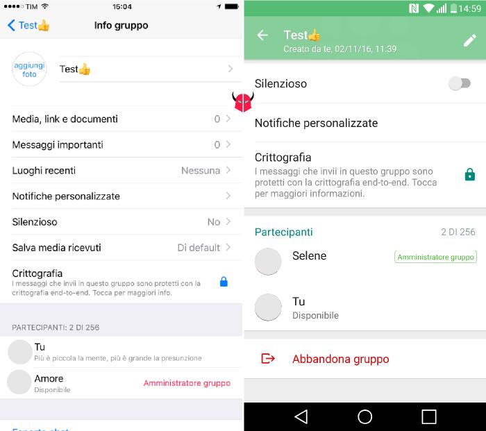 come bloccare una chat silenzioso gruppo WhatsApp