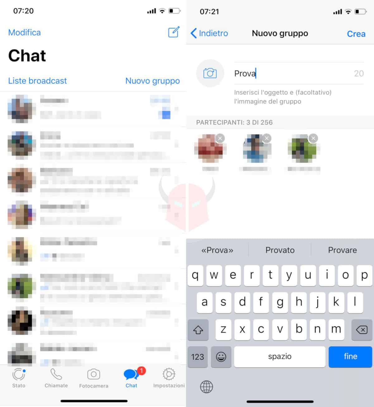 come creare un gruppo WhatsApp con iPhone