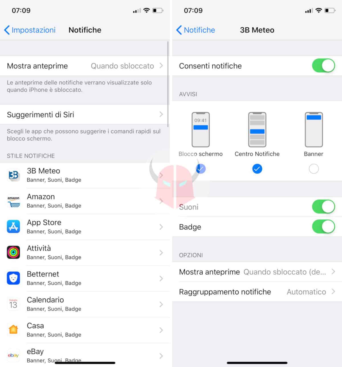 come disattivare le notifiche di iPhone push