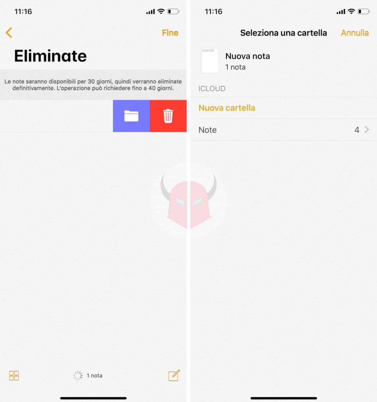 come recuperare le note di iPhone eliminate