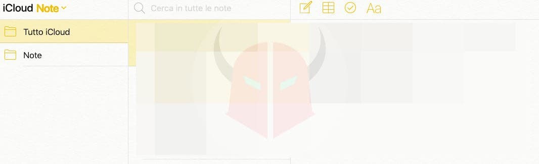 come recuperare le note di iPhone iCloud Note