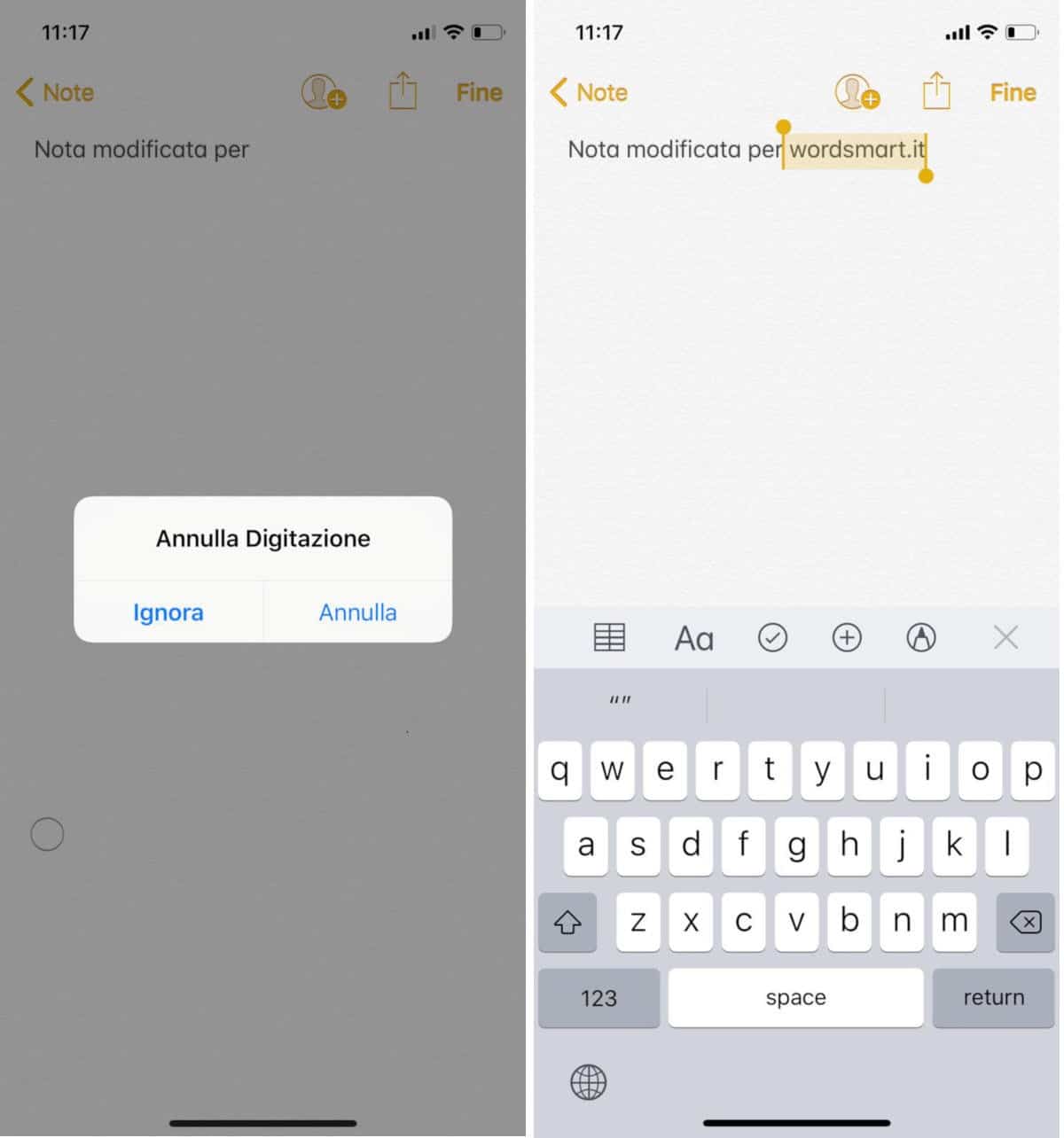 come recuperare le note di iPhone modificate