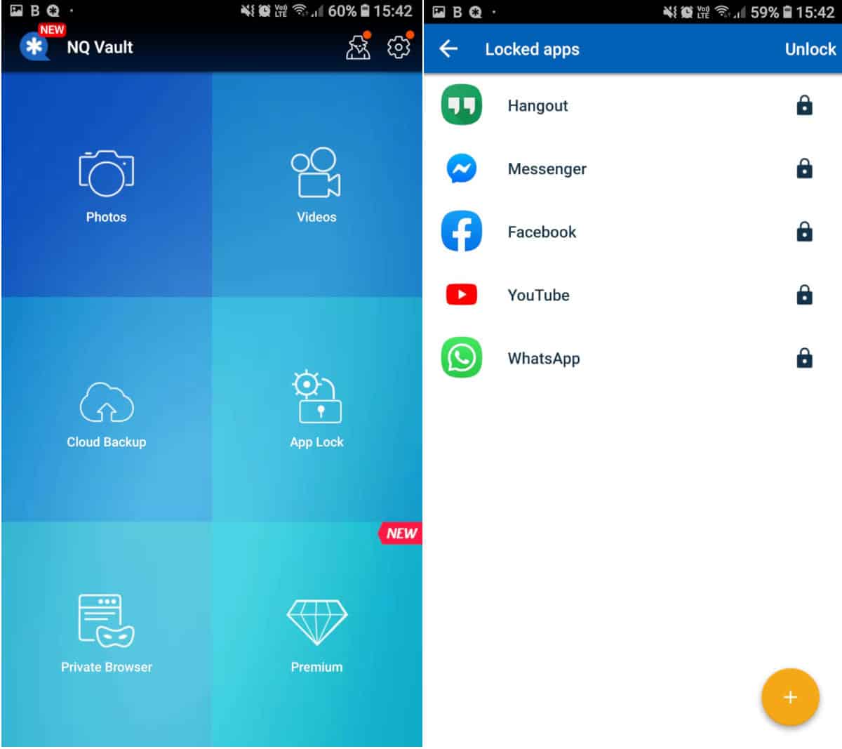 come nascondere le app su Android Vault
