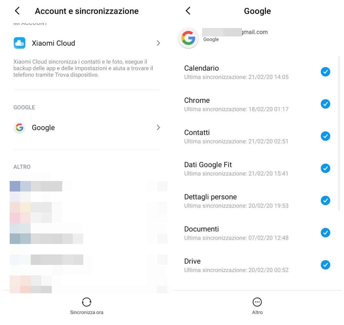 come trasferire i contatti di WhatsApp sincronizzazione account Google