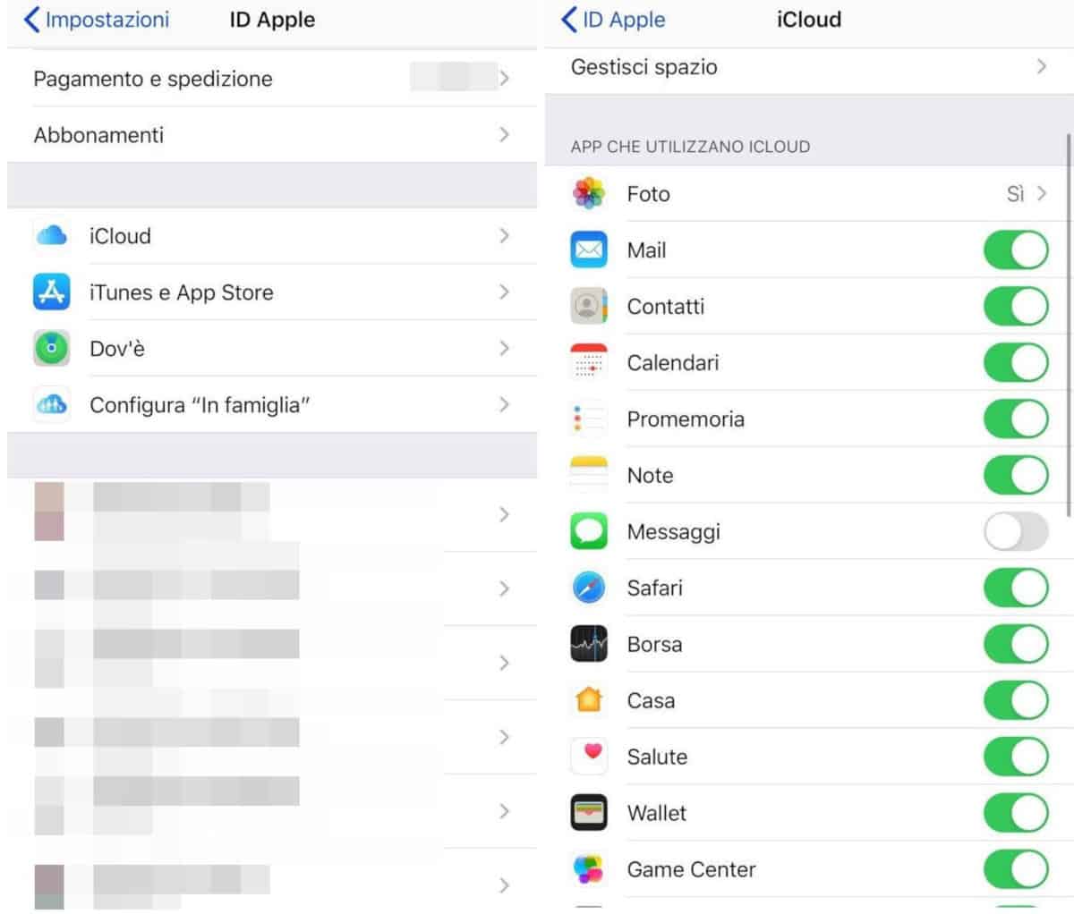 come trasferire i contatti di WhatsApp sincronizzazione iCloud