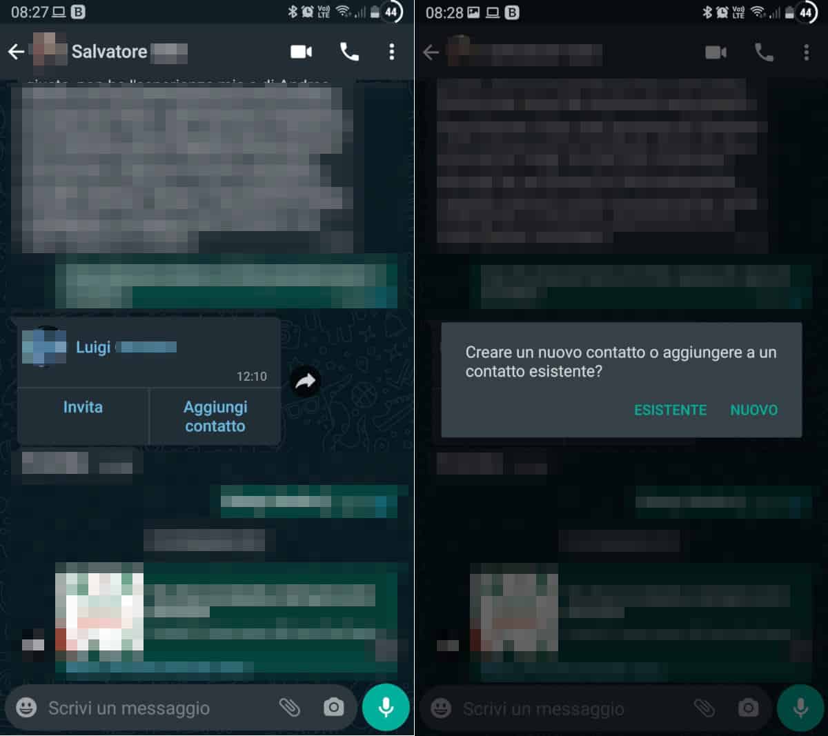 come trasferire i contatti di WhatsApp sulla rubrica