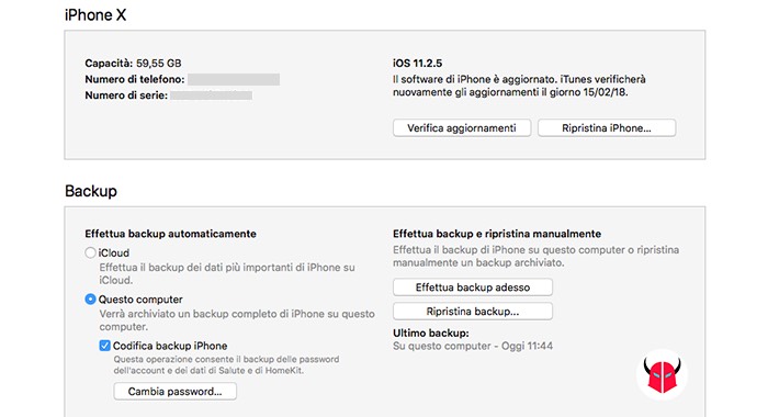 come trasferire le chat WhatsApp da iPhone a Android backup iTunes non criptato