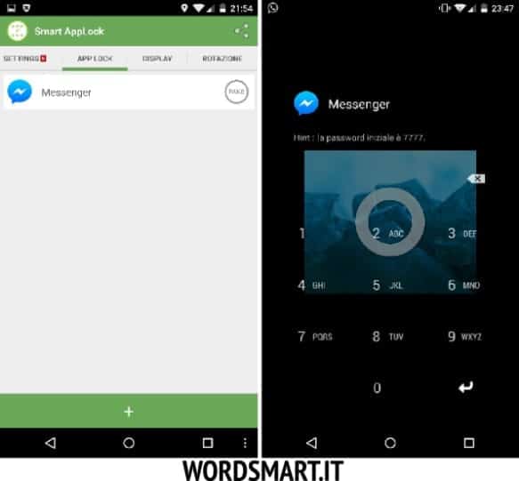 Come bloccare Facebook Messenger con password