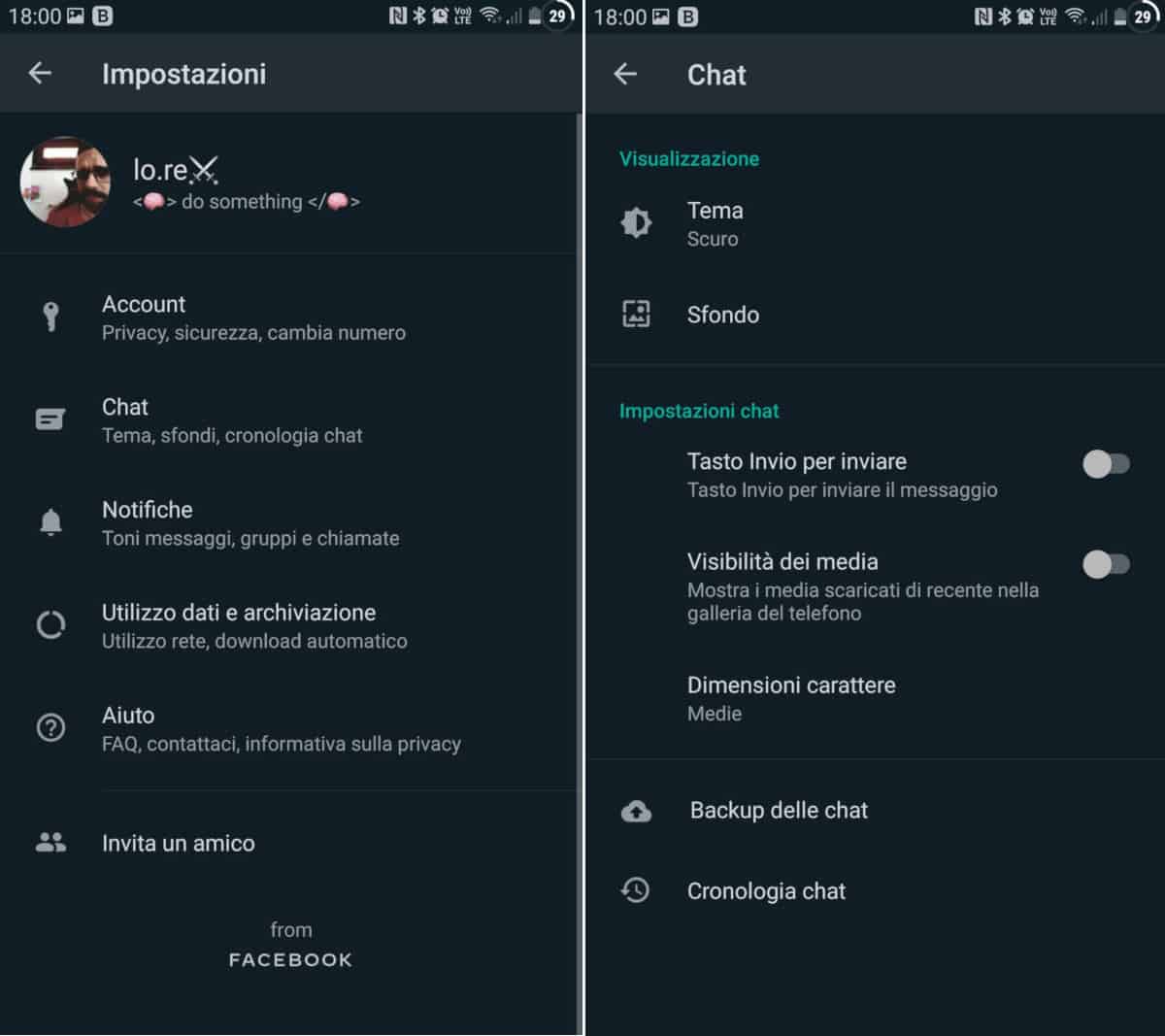 come nascondere foto e video delle chat WhatsApp qualsiasi chat