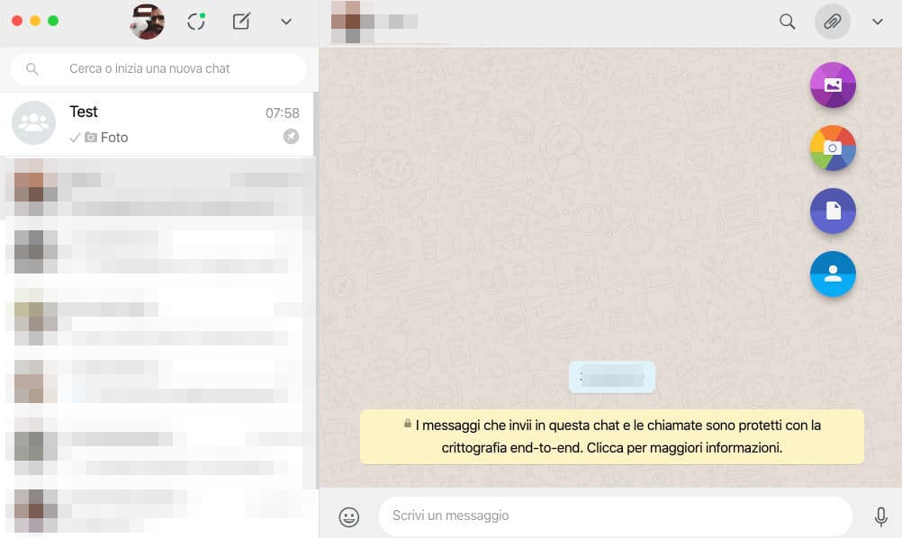 come inviare un video su WhatsApp Web o Desktop