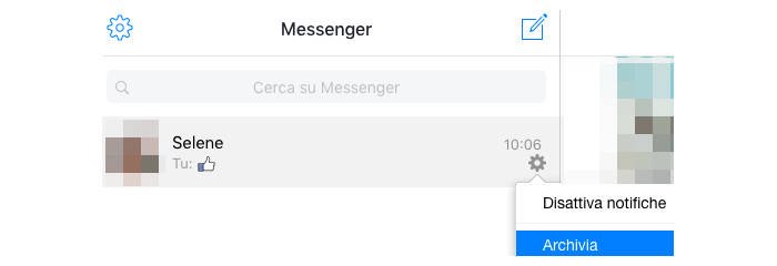 come archiviare conversazioni Messenger con PC