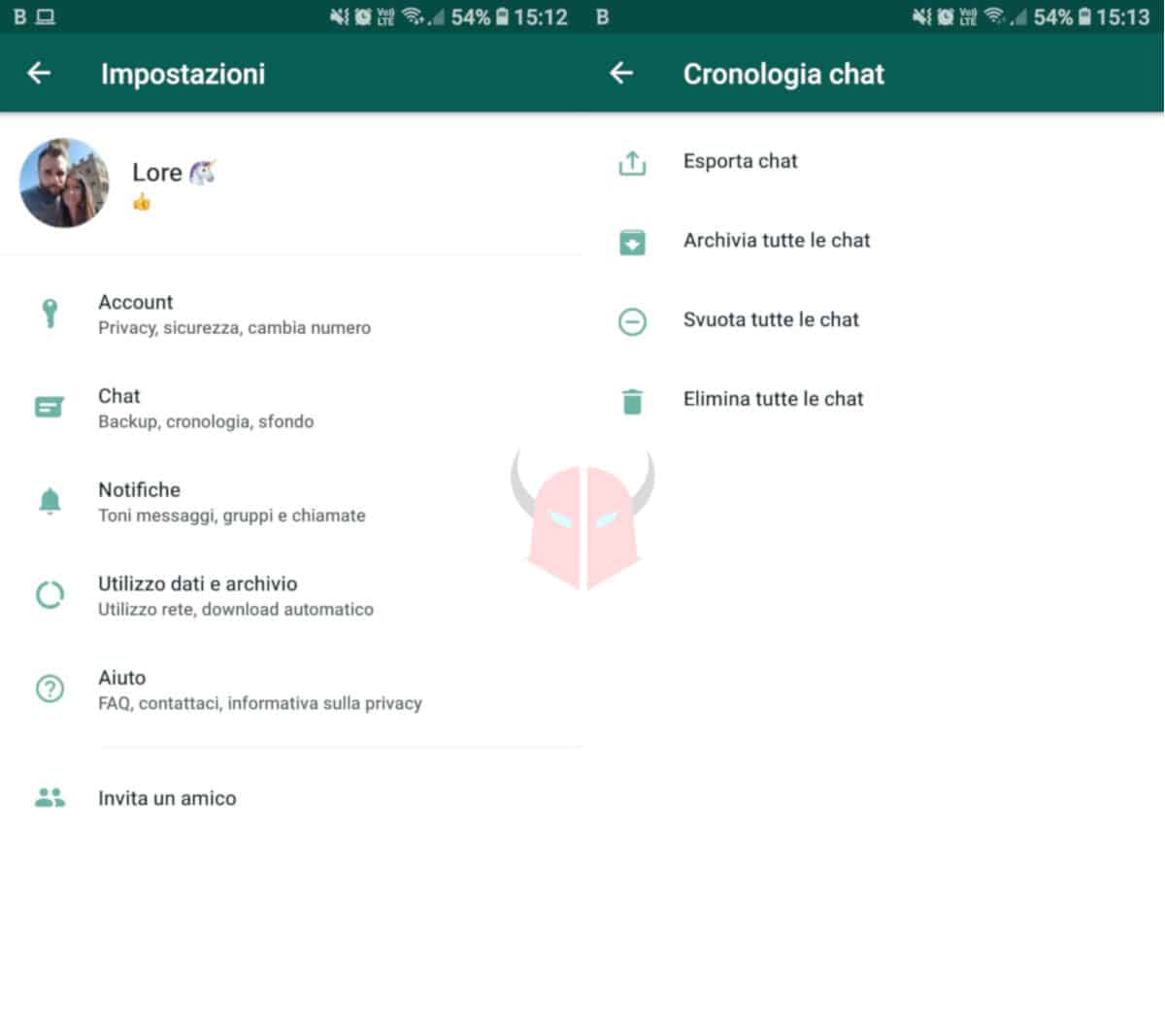 come archiviare tutte le chat WhatsApp opzione