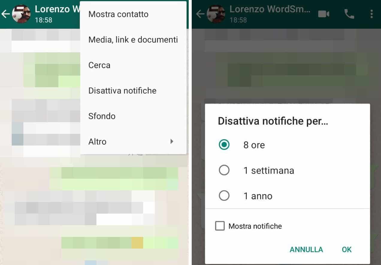 Come silenziare WhatsApp - Wordsmart.it