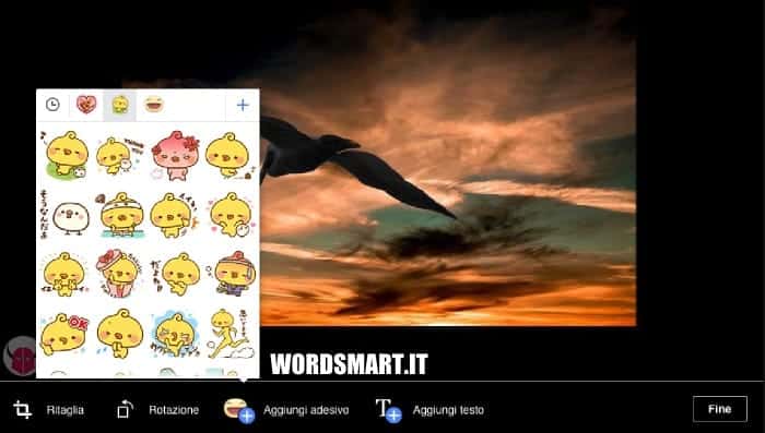 Come aggiungere adesivi alle foto Facebook stickers