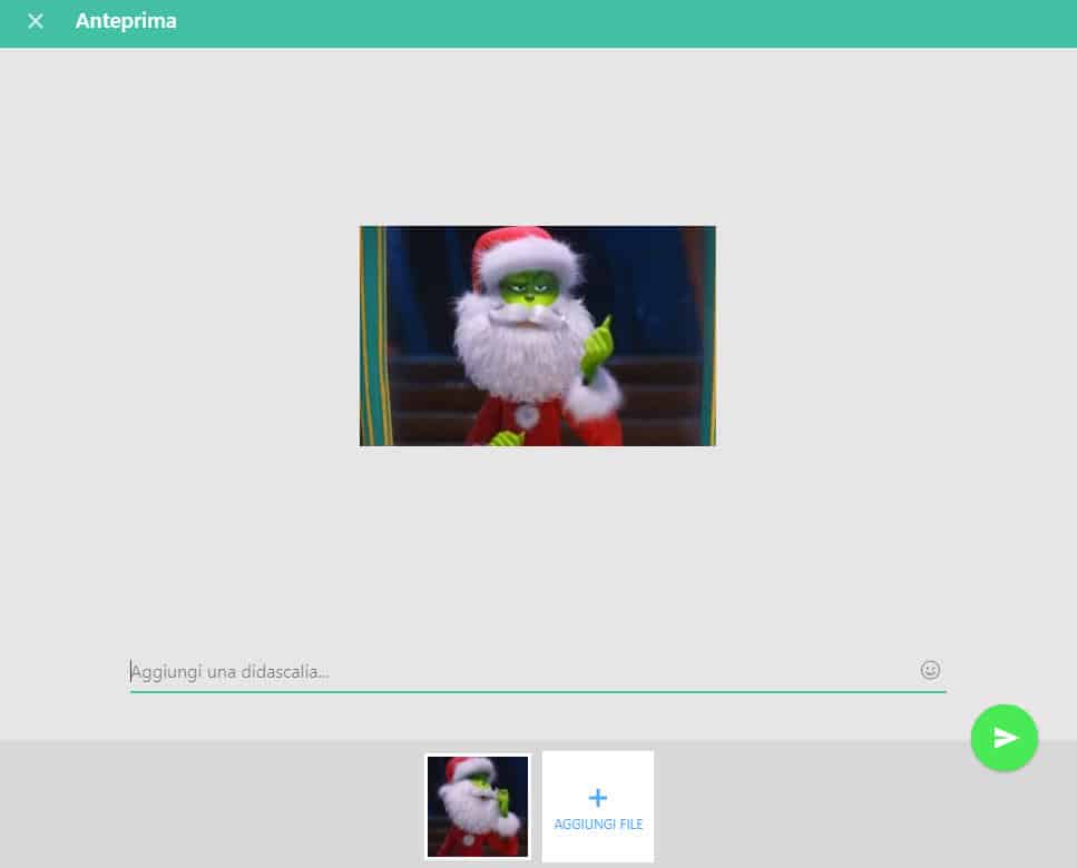 GIF di Natale per WhatsApp messaggio di Auguri broadcast