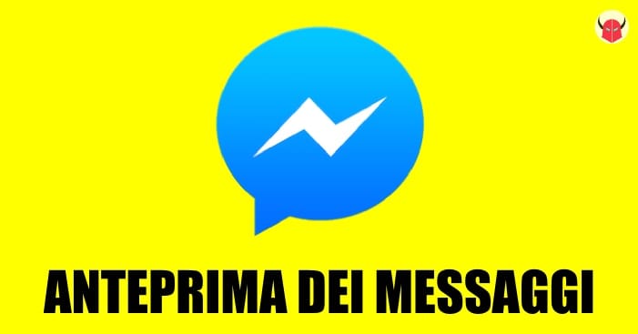nascondere anteprima messaggi su Facebook iPhone Android