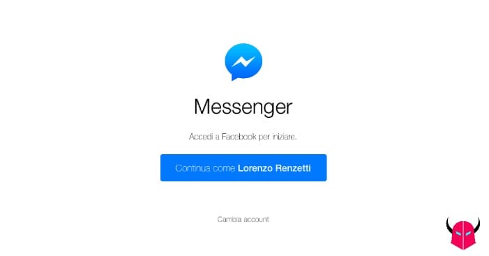 usare Facebook Messenger da PC guida