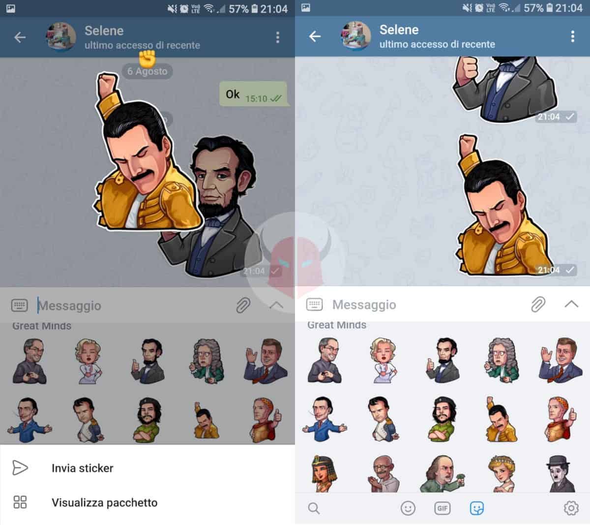 come fare gli sticker su Telegram Android