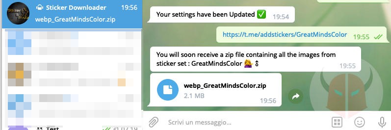 come fare gli sticker su Telegram download tramite bot