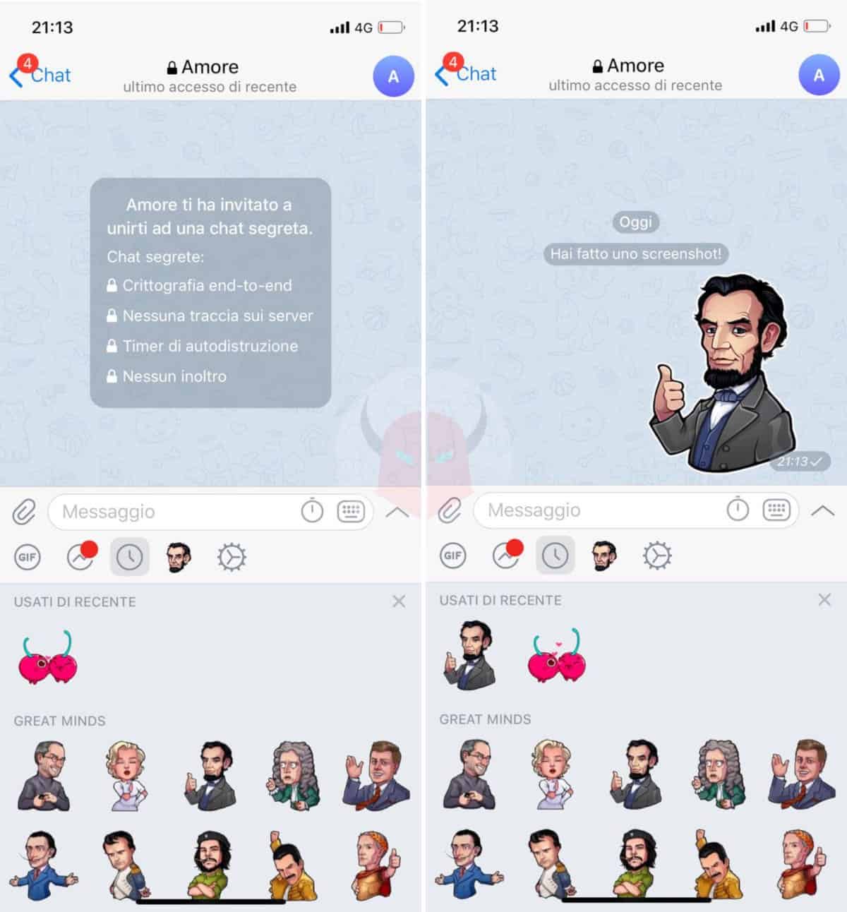 come fare gli sticker su Telegram iOS