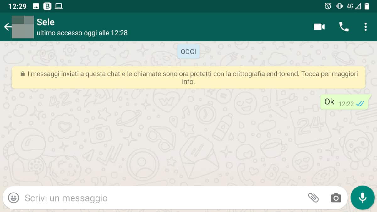 come vedere ultimo accesso WhatsApp prova invio messaggio doppia spunta