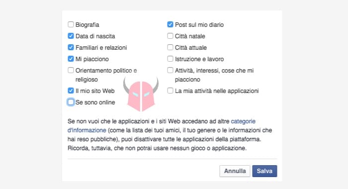 nascondere stato online Messenger opzione Se sono online Facebook