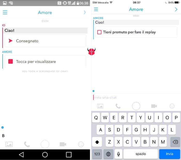 fare replay su Snapchat opzioni Snap