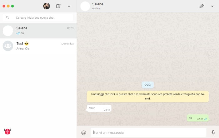 installare WhatsApp su Mac OS X chat