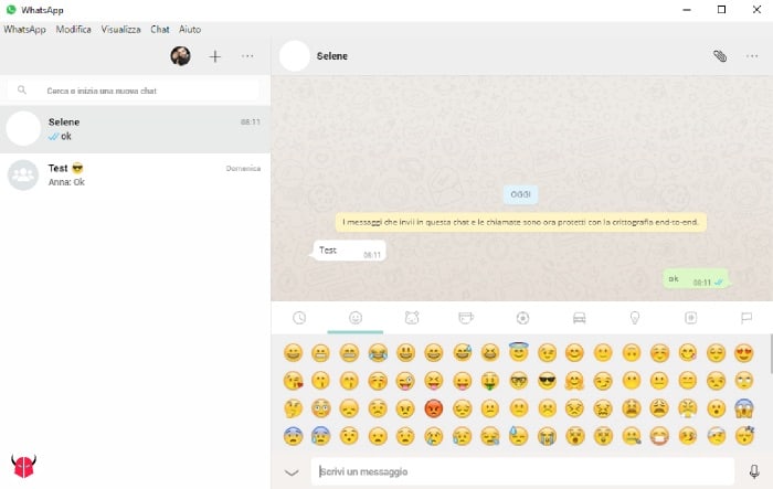 installare WhatsApp su Windows chat