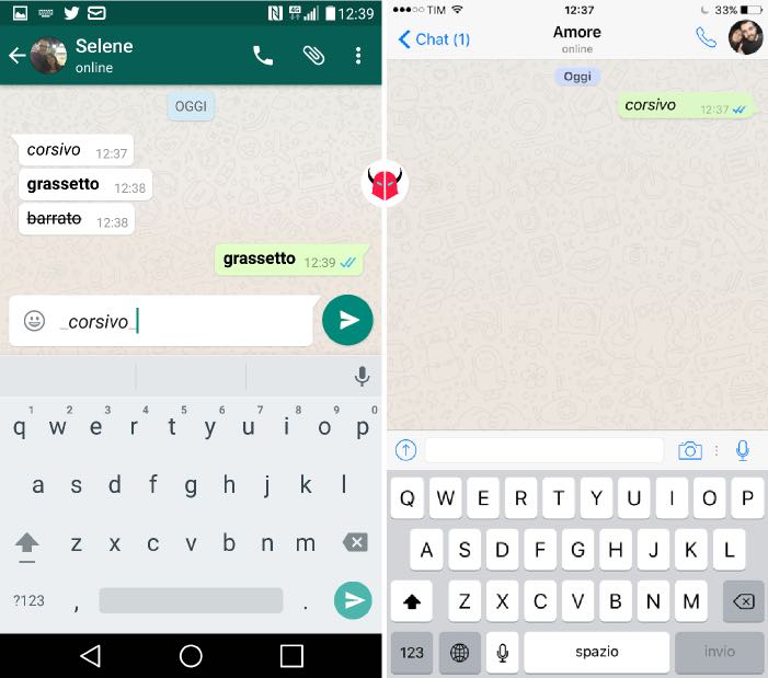 Come scrivere su WhatsApp WordSmart.it
