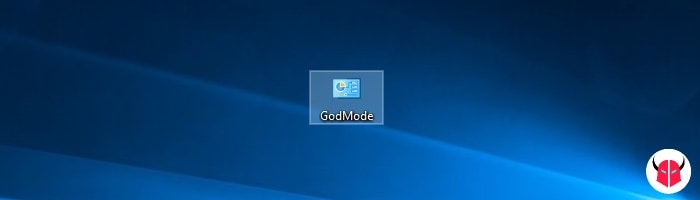God Mode su Windows 10 cartella