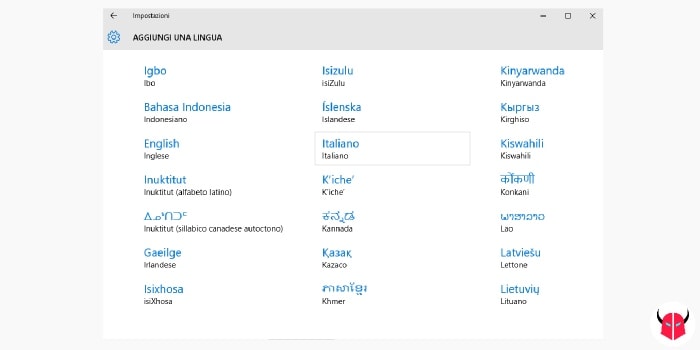 cambiare lingua Windows 10 scaricare Language Pack italiano gratis