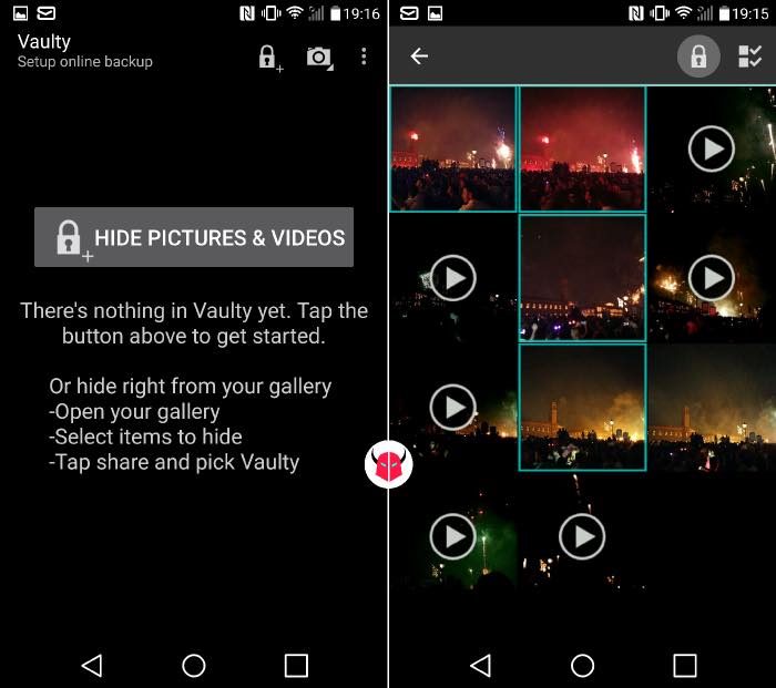 nascondere foto Android con Vaulty
