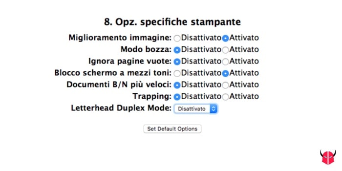 stampare fronte retro con Mac CUPS unità duplex
